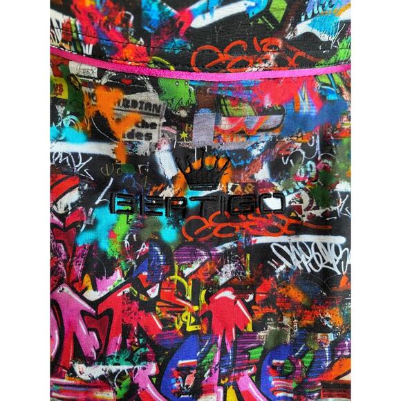 Bertigo Graffiti Long Sleeve Stretch Shirt size L - Picture 13 of 14